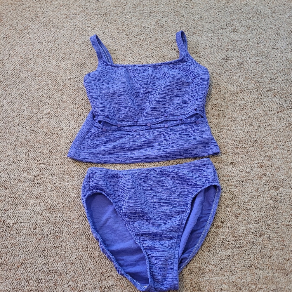 Active Spirit Tankini Swim Purple Women's 12